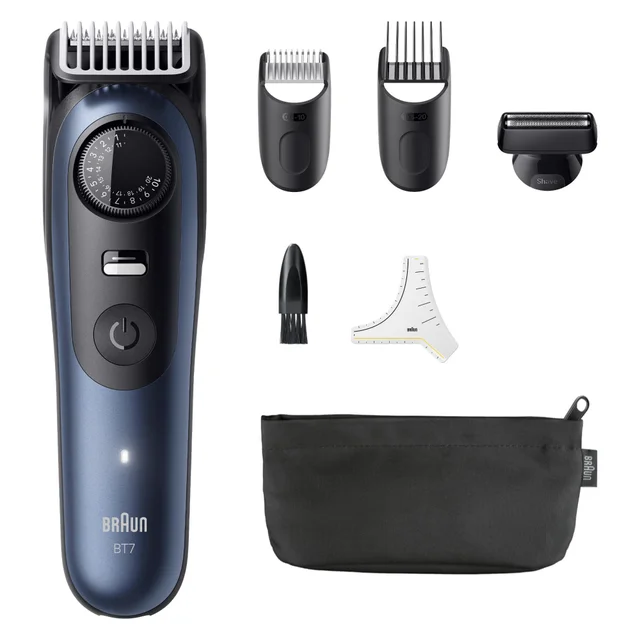 Braun Bundle: Series 7 Barttrimmer BT7520 + King C. Gilette Bartshampoo 350ml