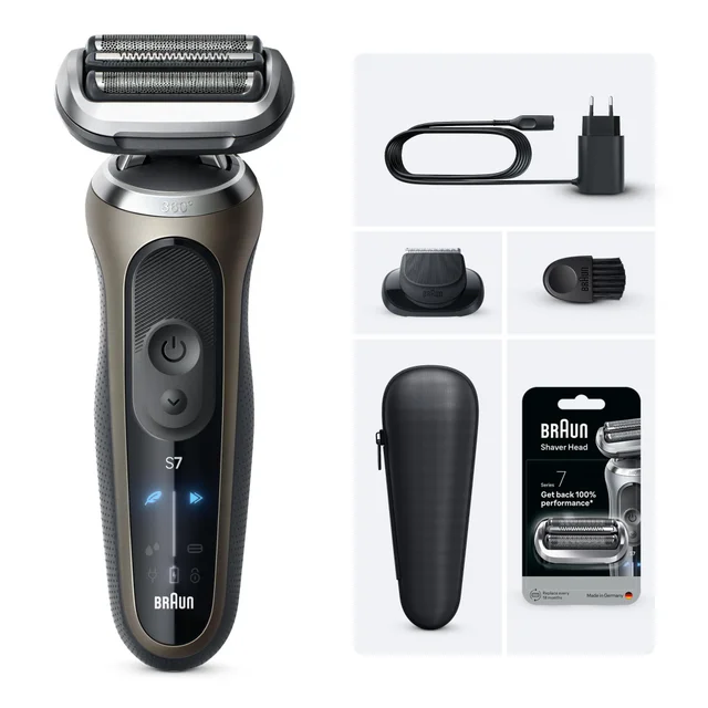 Braun Bundle: Rasierer Series 7 72-C1200s + Braun Scherkopf 74S