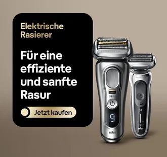 Elektrische Rasierer. Für eine effiziente und sanfte Rasur. Jetzt kaufen.
